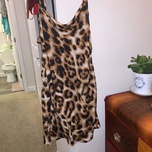 cheetah slip dress